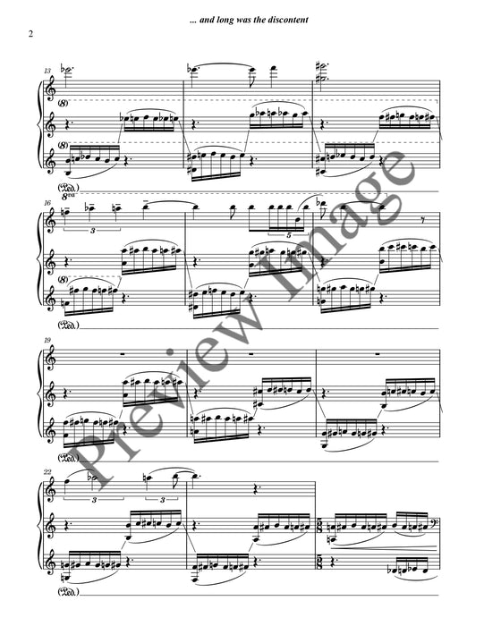 ... and long was the discontent